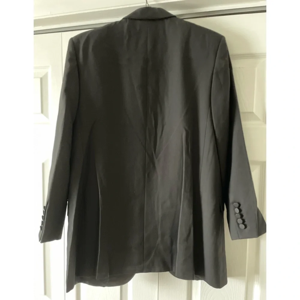 Pre-owned Saint Laurent Black Wool Shawl Collar Tuxedo Blazer. Hedi Slimane era - Picture 3 of 7